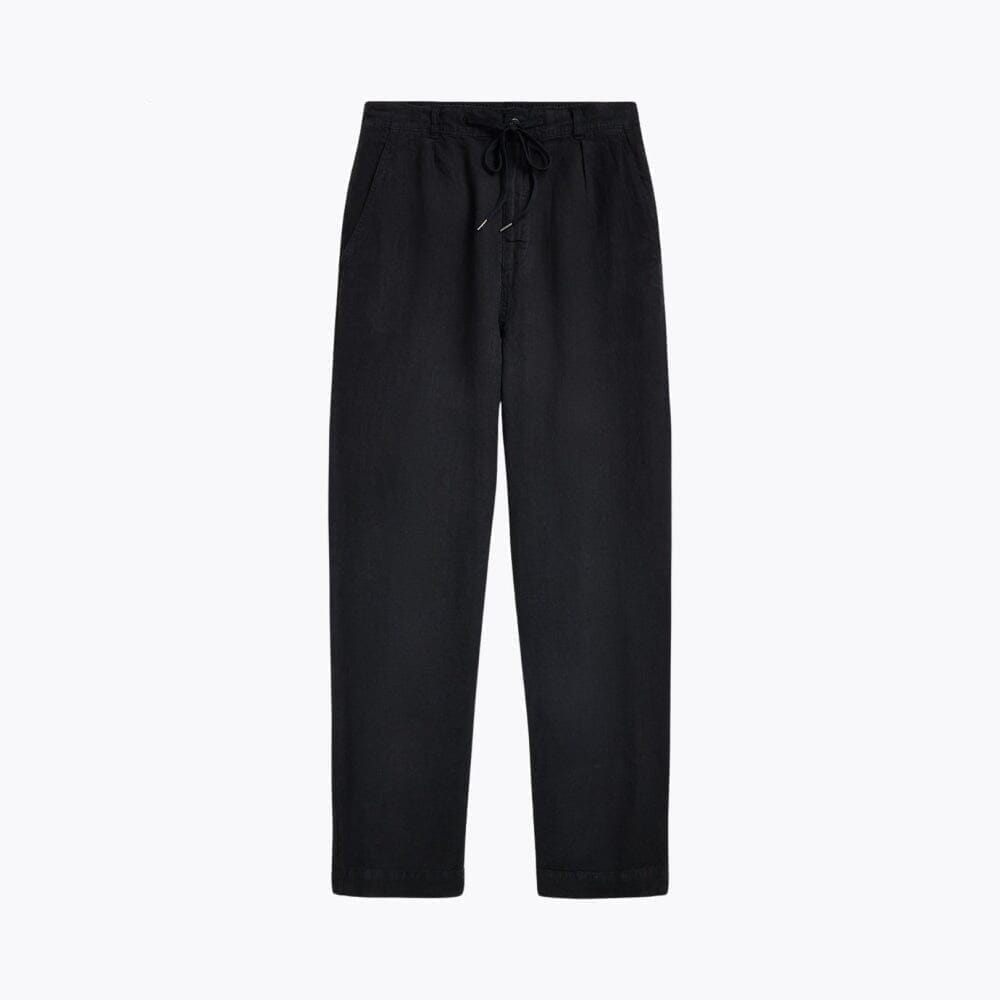 Lateef Leinenhose mit Falten und entspannter Passform