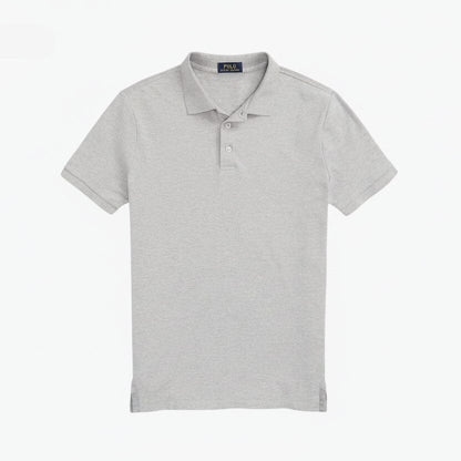 Custom Slim Fit Stretch-Mesh-Polohemd