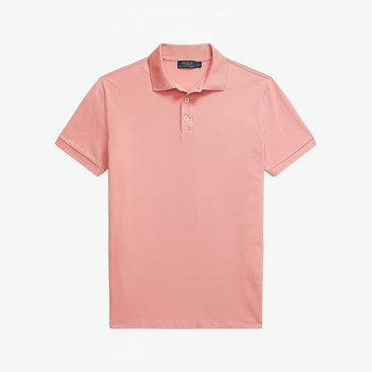 Custom Slim Fit Stretch-Mesh-Polohemd