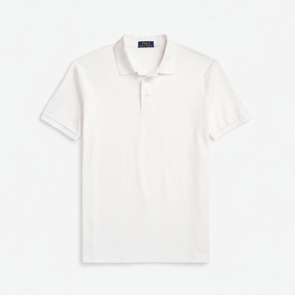 Custom Slim Fit Stretch-Mesh-Polohemd