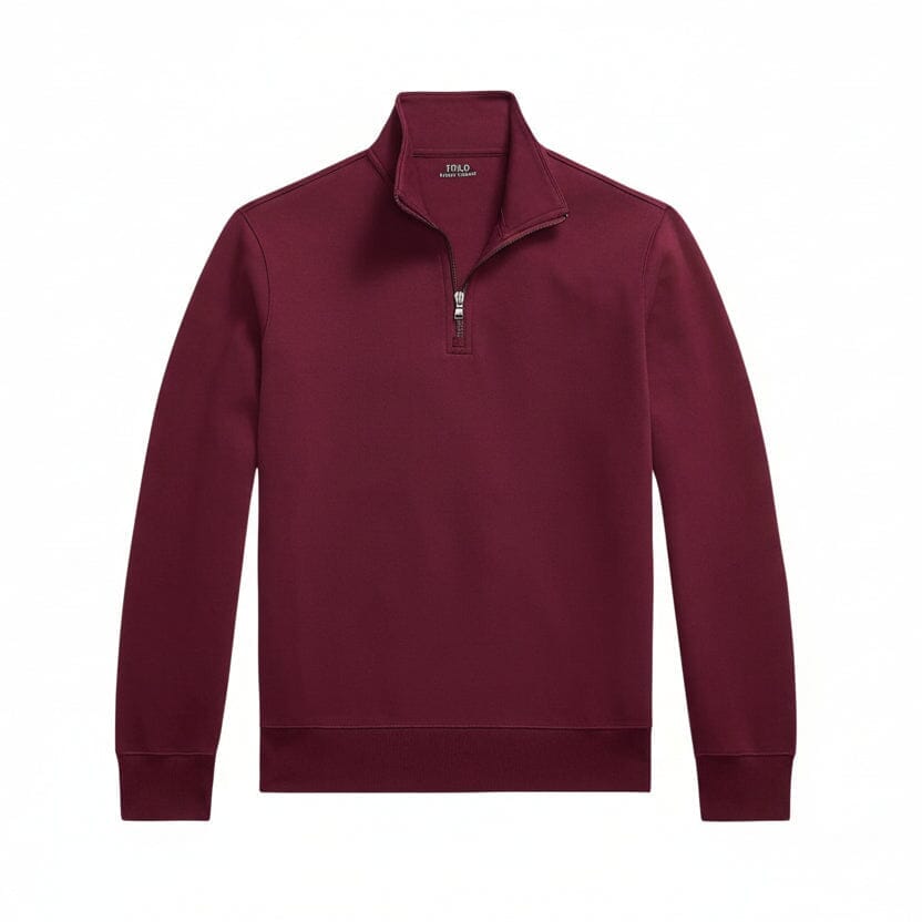 Doppelstrick-Rollkragenpullover