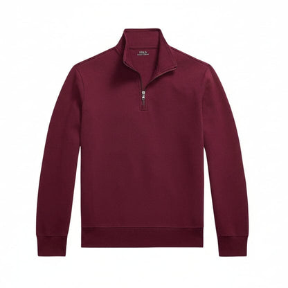 Doppelstrick-Rollkragenpullover