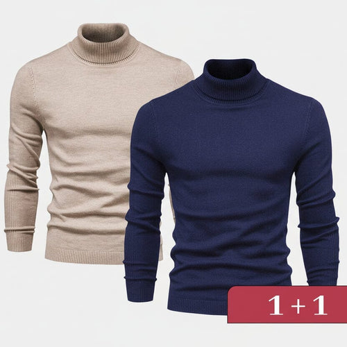 Double Elegance Rollkragenpullover – 1 kaufen, 1 gratis dazu