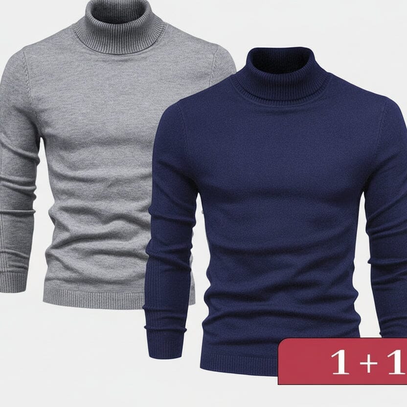 Double Elegance Rollkragenpullover – 1 kaufen, 1 gratis dazu
