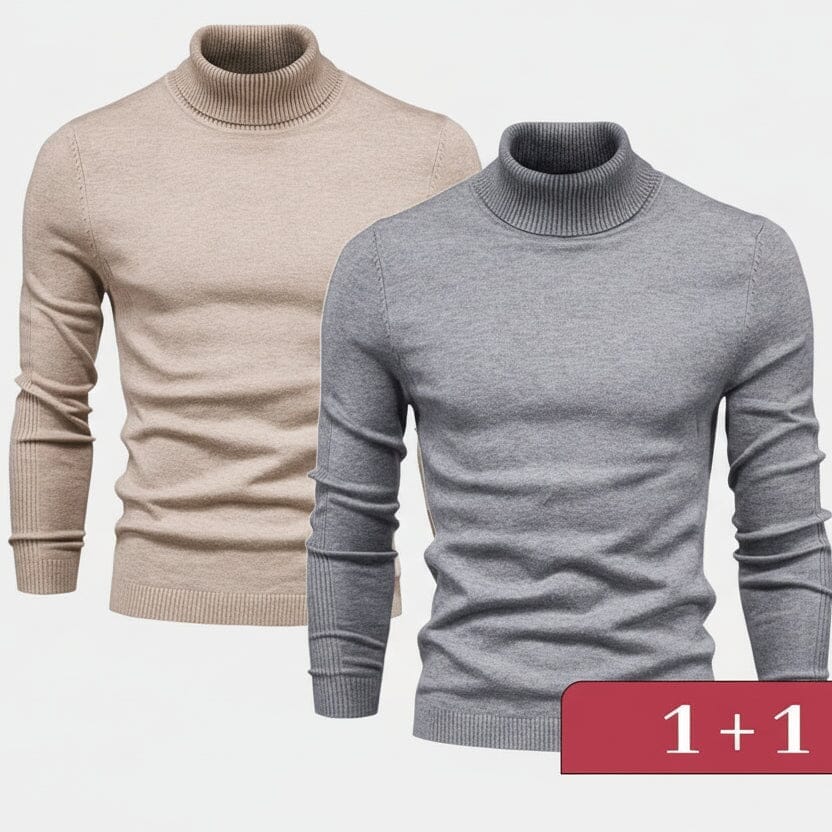 Double Elegance Rollkragenpullover – 1 kaufen, 1 gratis dazu