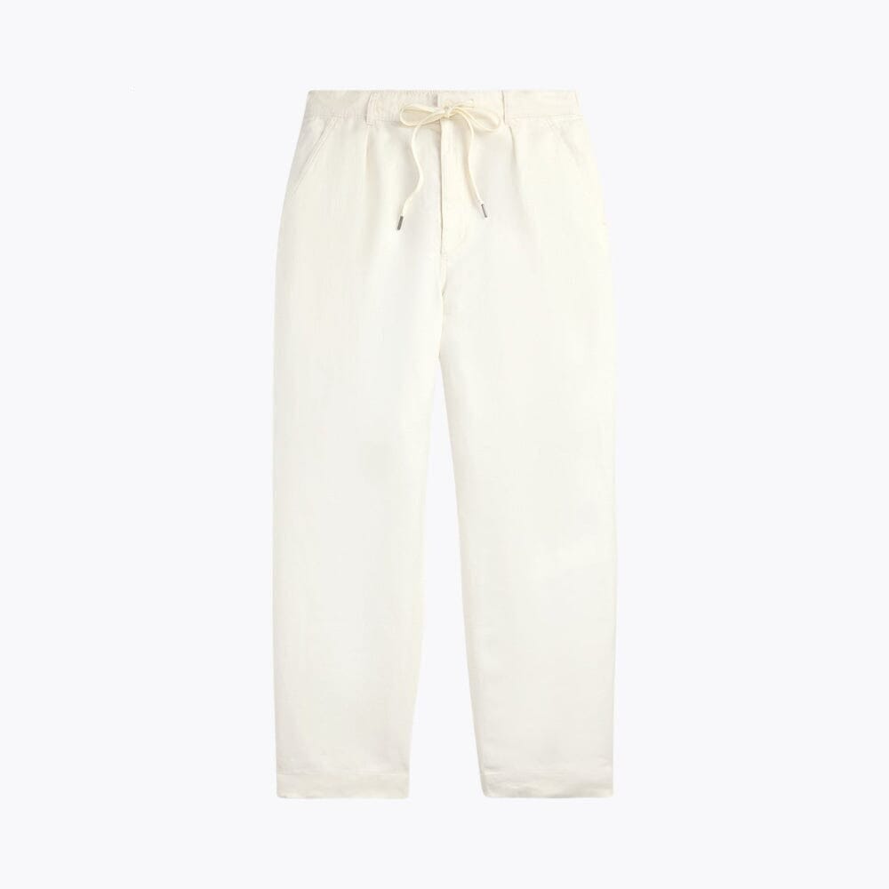 Lateef Leinenhose mit Falten und entspannter Passform