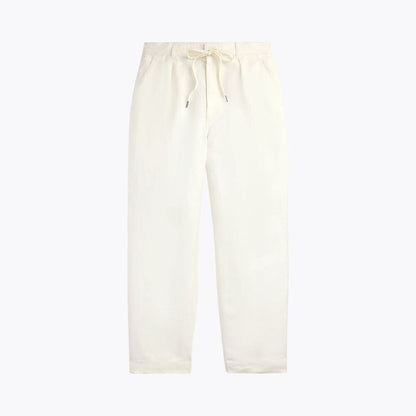 Lateef Leinenhose mit Falten und entspannter Passform