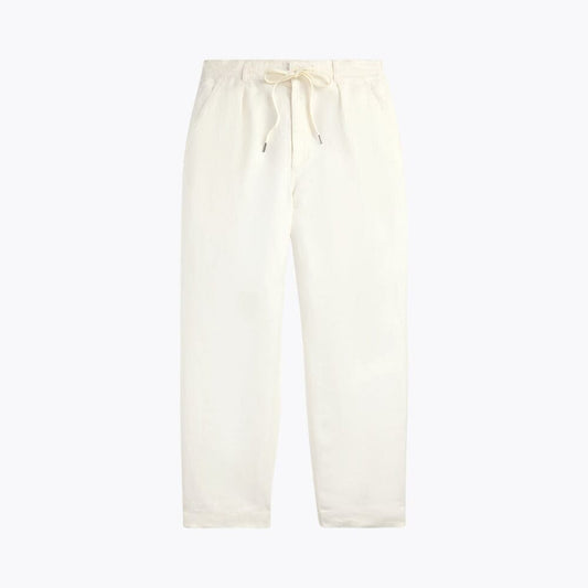 Lateef Leinenhose mit Falten und entspannter Passform