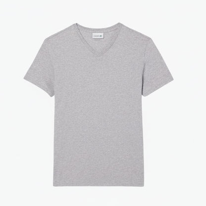 Leichtes Baumwoll-Pima-T-Shirt mit V-Ausschnitt