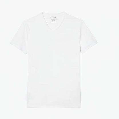 Leichtes Baumwoll-Pima-T-Shirt mit V-Ausschnitt