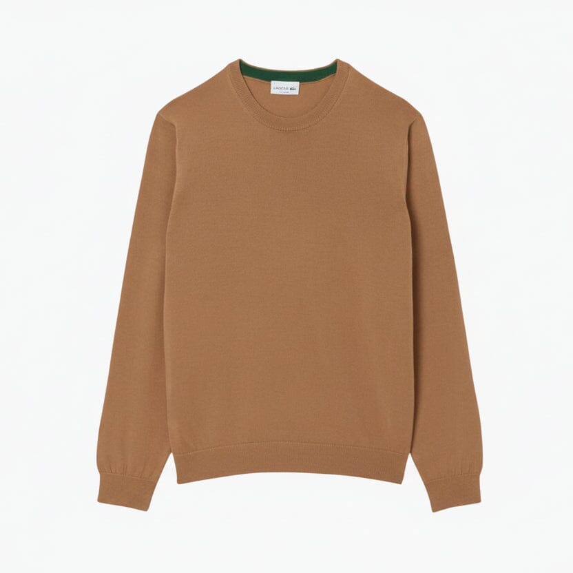 Merino-Wollpullover mit Rundhalsausschnitt