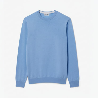 Merino-Wollpullover mit Rundhalsausschnitt