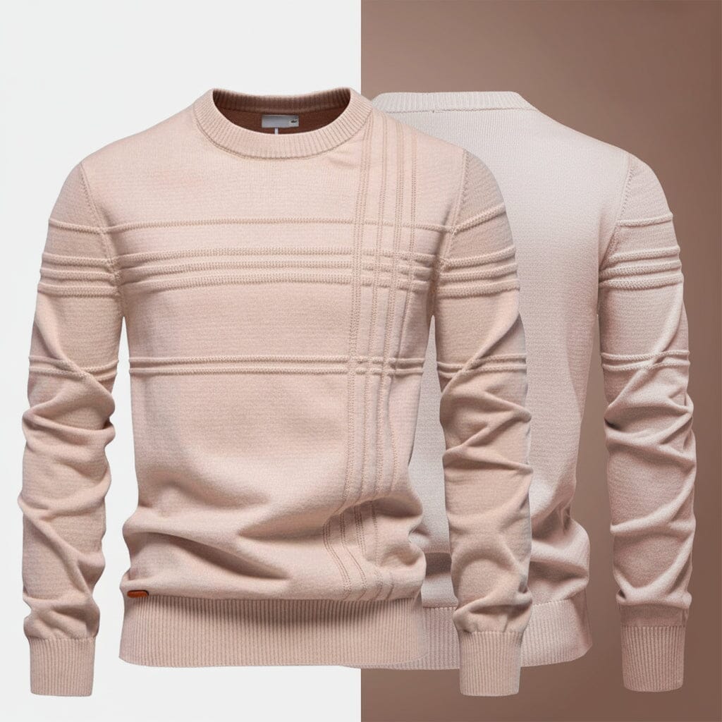 Modern Rundhals-Strick