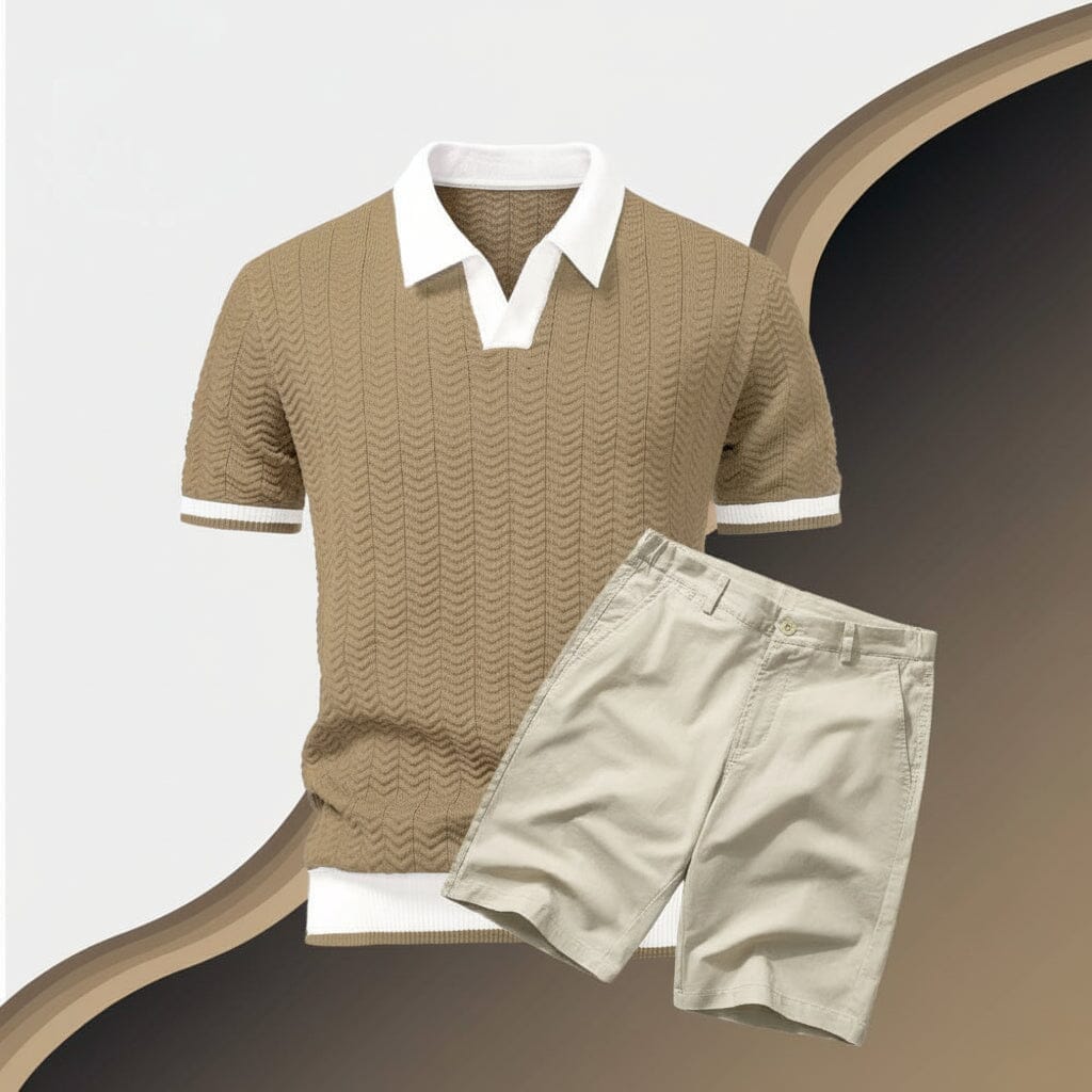 Old Money Polohemd + Shorts Set