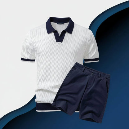Old Money Polohemd + Shorts Set