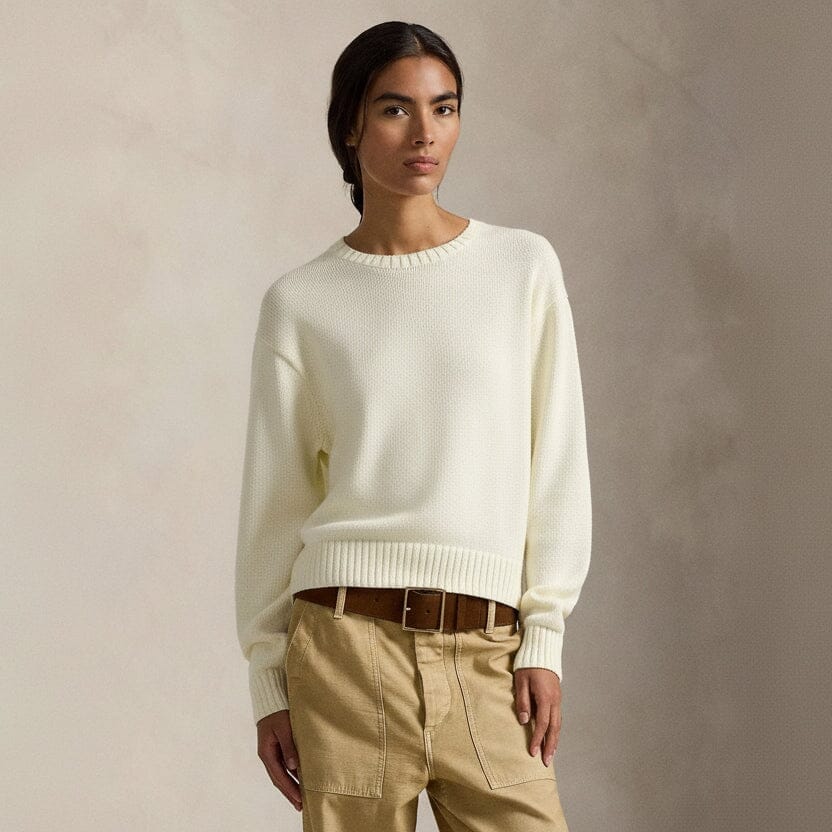 Polo Bear Baumwollpullover mit Rundhalsausschnitt