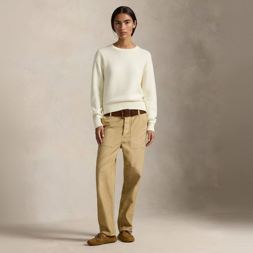 Polo Bear Baumwollpullover mit Rundhalsausschnitt