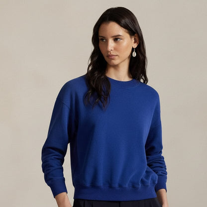 Polo Bear Leichtes Fleece-Shirt mit Rundhalsausschnitt