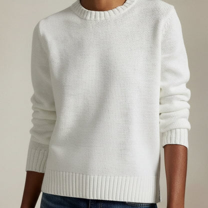 Polo Bear Rundhalspullover aus Leinen-Baumwolle