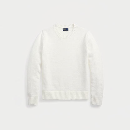 Polo Bear Rundhalspullover aus Leinen-Baumwolle