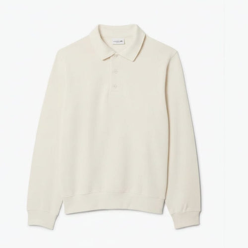 Rippstrick-Polo-Sweatshirt aus Baumwolle