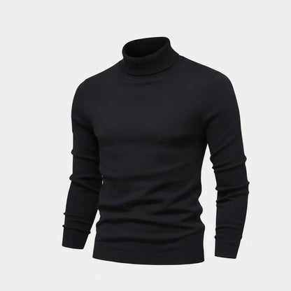 Rollkragenpullover aus Zopfmusterwolle