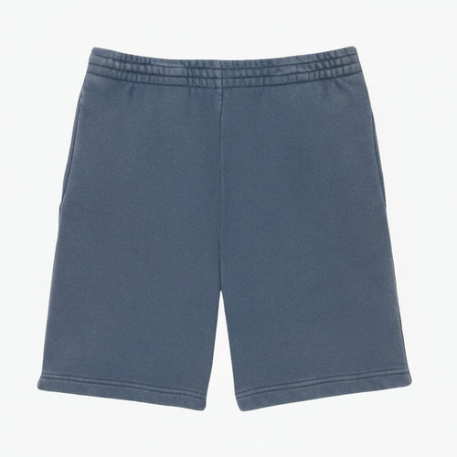 Shorts aus Baumwollfleece mit Wascheffekt