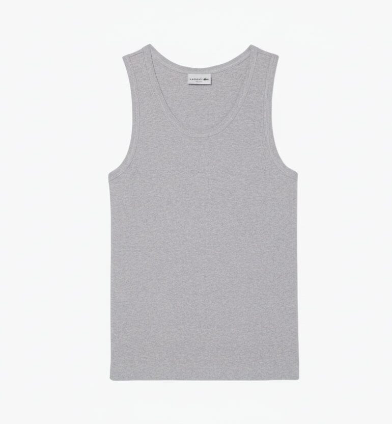 Slim Fit Rippen-Tanktop aus Baumwolle