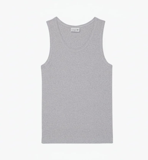 Slim Fit Rippen-Tanktop aus Baumwolle