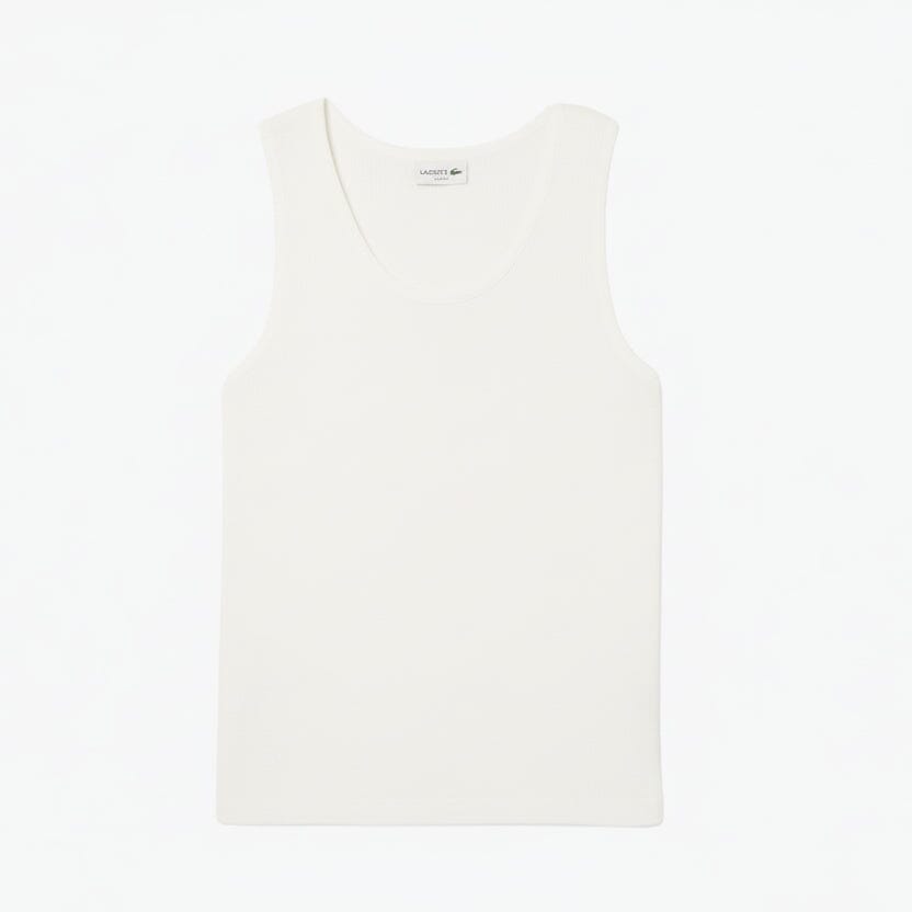 Slim Fit Rippen-Tanktop aus Baumwolle