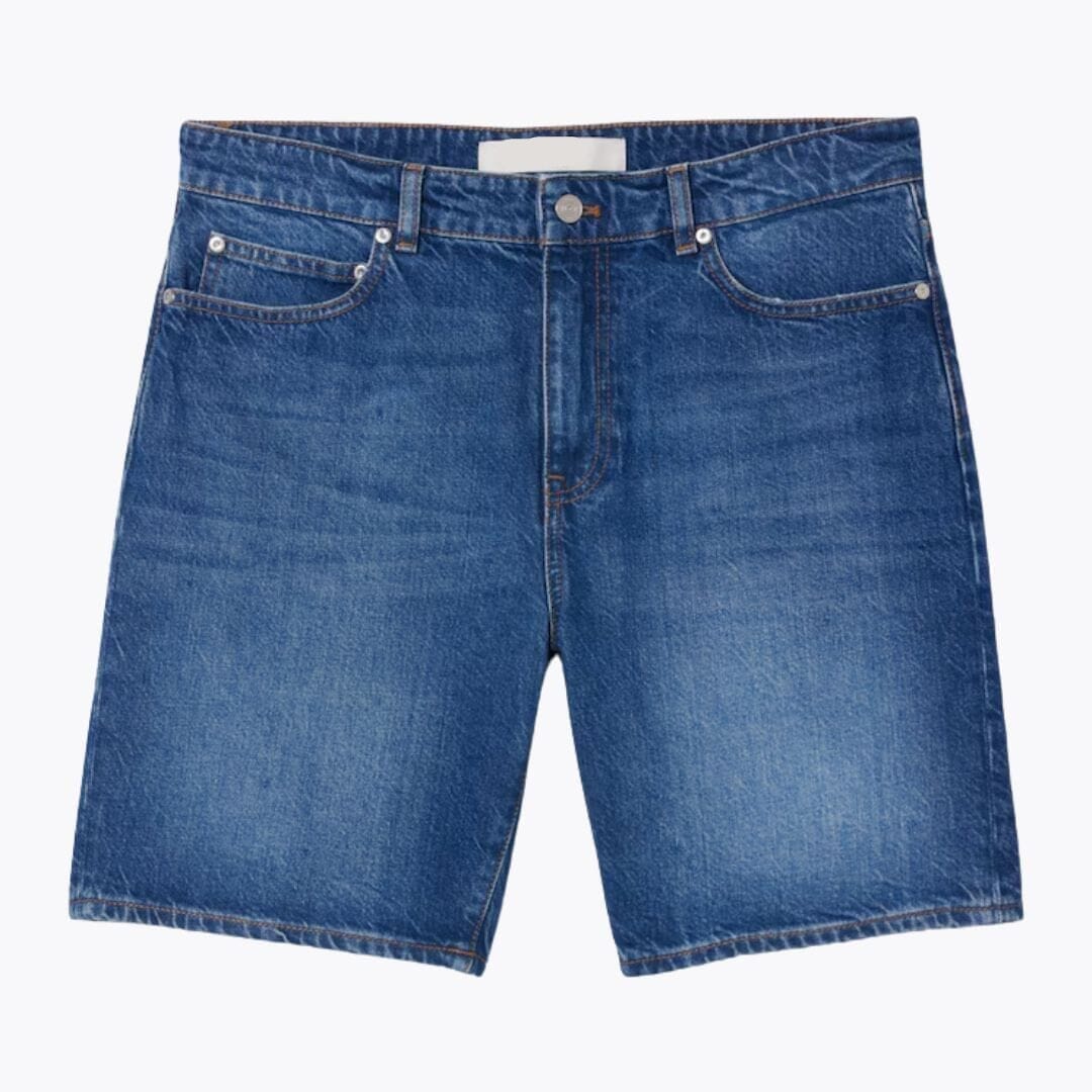 Straight Fit Denim Bermuda-Shorts