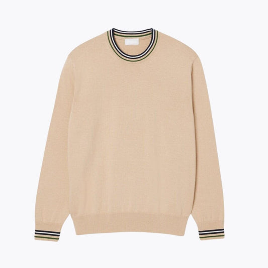 Streifenpullover aus Baumwolljersey